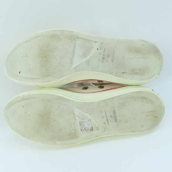 実際に弊社で買取させて頂いたMARNI/マルニ GOOEY キャンバス スニーカー/41の画像 2枚目