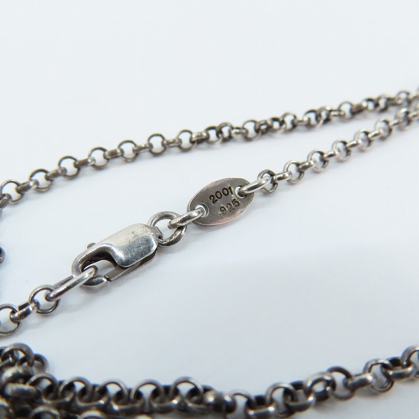 実際に弊社で買取させて頂いたCHROME HEARTS/クロムハーツ ロールチェーン/ネックチェーン ネックレス 18inchの画像 2枚目