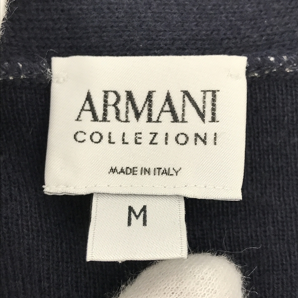 実際に弊社で買取させて頂いたARMANI COLLEZIONI/アルマーニコレッツォーニ ボタンカーディガン Mの画像 2枚目