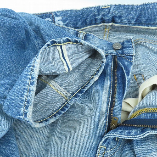 実際に弊社で買取させて頂いたvisvim/ビズビム SOCIAL SCULPTURE 05 damaged-6.5 リペア加工デニムパンツ VS0001809/W32L30の画像 4枚目