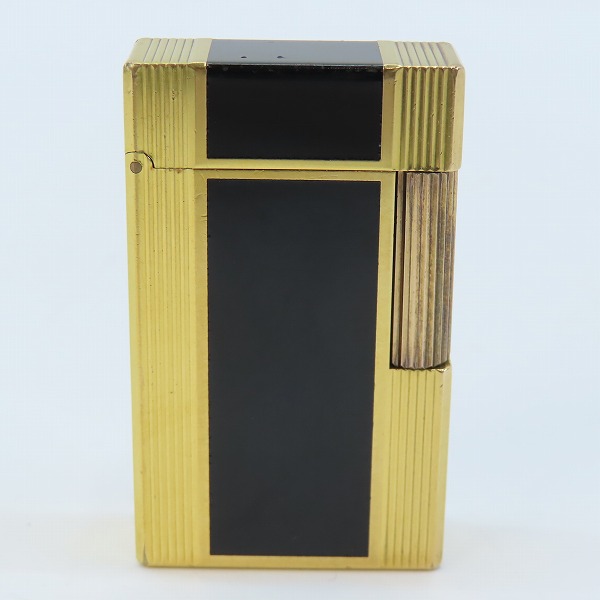 実際に弊社で買取させて頂いたS.T.Dupont/デュポン ライン 1L ブラック×ゴールド/黒金 ガスライター