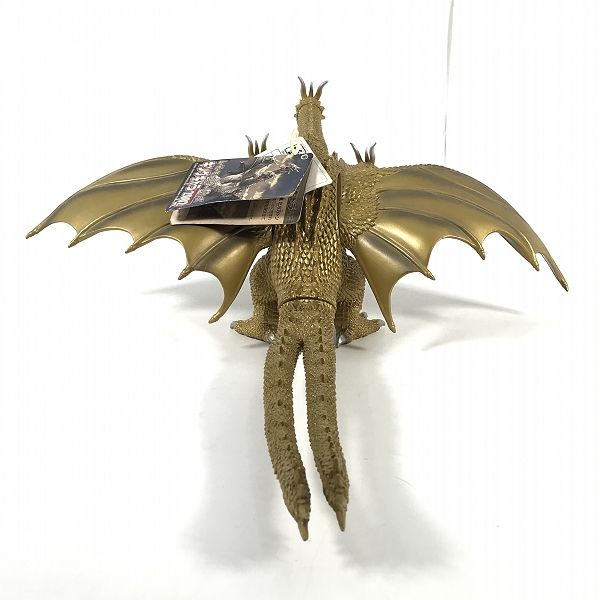 実際に弊社で買取させて頂いたBANDAI/バンダイ ムービーモンスターシリーズ 2002 キングギドラ ソフビ タグ付きの画像 2枚目