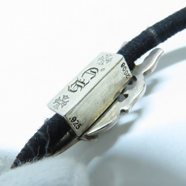 実際に弊社で買取させて頂いたCHROME HEARTS/クロムハーツ ダガーハート コンチョ ヘアゴム/ヘアバンドの画像 4枚目