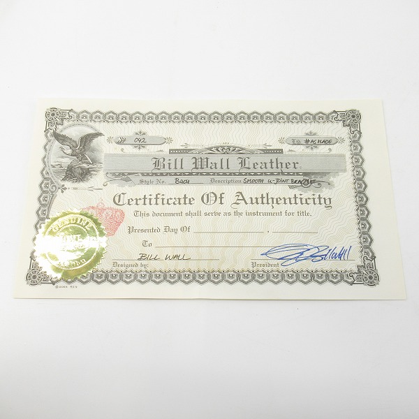 実際に弊社で買取させて頂いた【ギャラ付き】Bill Wall Leather/BWL/ビルウォールレザー スムース Uジョイント ブレスレットの画像 5枚目
