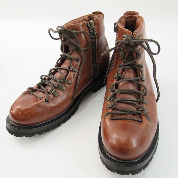 実際に弊社で買取させて頂いたBUTTERO/ブッテロ サイドジップ レザートレッキング ブーツ ブラウン B4950/42