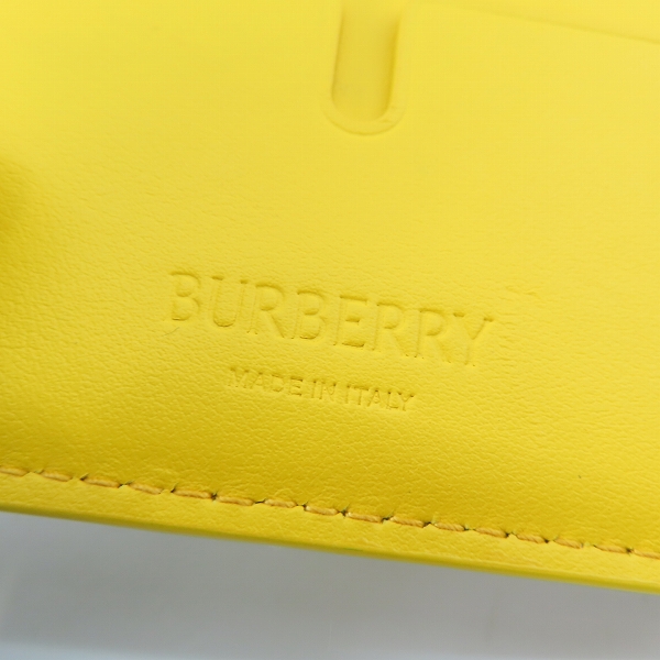 実際に弊社で買取させて頂いたBURBERRY/バーバリー チェック レザー 二つ折り財布の画像 4枚目
