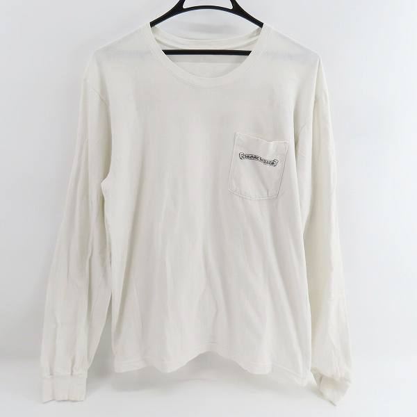 実際に弊社で買取させて頂いたCHROME HEARTS/クロムハーツ バック アーチロゴ 胸ポケット 長袖 Tシャツ/L