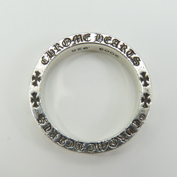 実際に弊社で買取させて頂いたCHROME HEARTS/クロムハーツ 6mm CH FOREVER フォーエバー スペーサーリング/24号の画像 6枚目