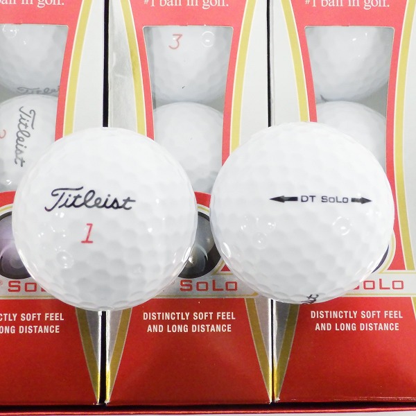 実際に弊社で買取させて頂いた【未使用】Titleist/タイトリスト DT SOLO ゴルフボール ホワイト 1ダースの画像 1枚目