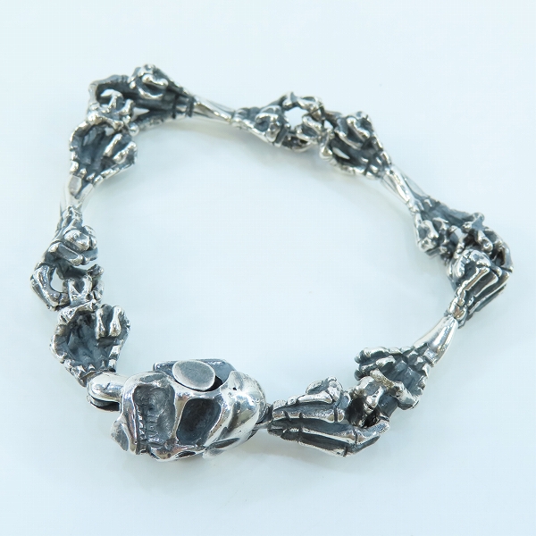 実際に弊社で買取させて頂いたNECROMANCE/ネクロマンス スカルリンクブレスレット