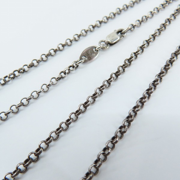 実際に弊社で買取させて頂いたCHROME HEARTS/クロムハーツ ロールチェーン/ネックチェーン ネックレス 18inch