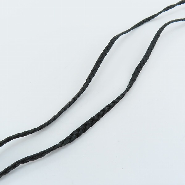 実際に弊社で買取させて頂いたCHROME HEARTS/クロムハーツ スモールCHクロスペンダントw/レザーブレードの画像 5枚目