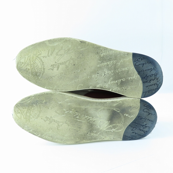 実際に弊社で買取させて頂いたBERLUTI/ベルルッティ カリグラフィ ローカットスニーカー/7.5の画像 2枚目