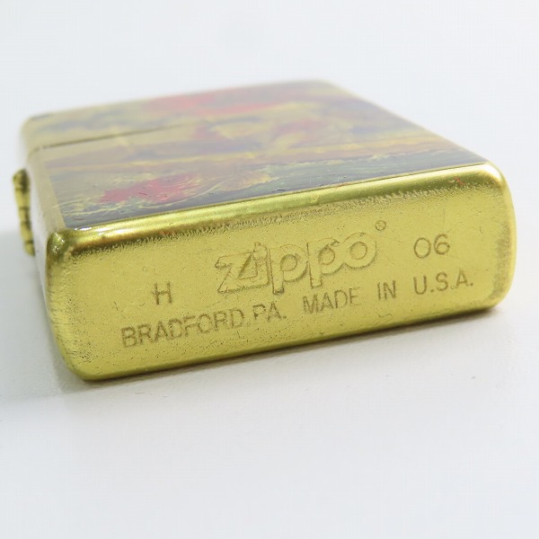 実際に弊社で買取させて頂いたZIPPO/ジッポー 純金箔張り 本箔仕上 吉祥 引き札/恵比寿/エビス/2006年製の画像 4枚目