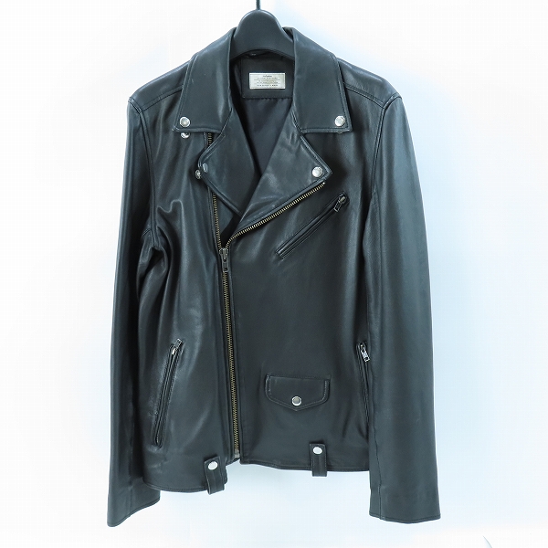 実際に弊社で買取させて頂いたJOURNAL STANDARD relume/ジャーナルスタンダードレリューム 羊革ダブルライダースジャケット 16-011-464-7730-3-0/L