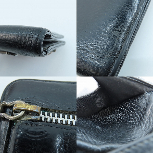 実際に弊社で買取させて頂いたCHROME HEARTS/クロムハーツ SQ BUTTON BILL スクエアボタン ビルウォレットの画像 8枚目