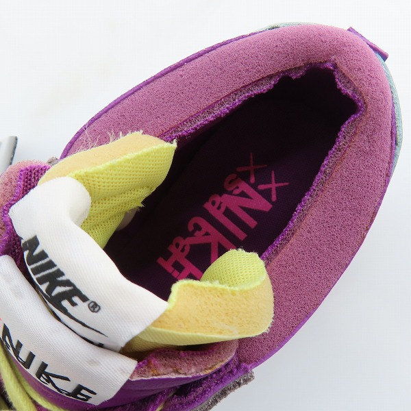 実際に弊社で買取させて頂いた NIKE×KAWS×sacai/ナイキ×カウズ×サカイ BLAZER LOW/ブレーザーロー パープルダスク DM7901-500/26の画像 4枚目