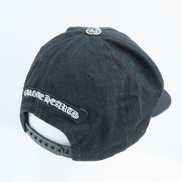実際に弊社で買取させて頂いたCHROME HEARTS/クロムハーツ トラッカーキャップ CHクロスボタン デニム 003-093313の画像 3枚目