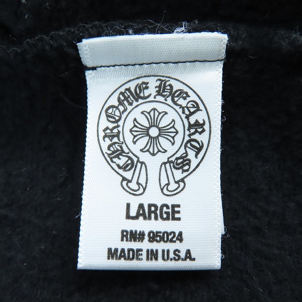 実際に弊社で買取させて頂いた【JPタグ】CHROME HEARTS/クロムハーツ クロスプリント ジップアップパーカー 2212-304-4032/L　の画像 3枚目