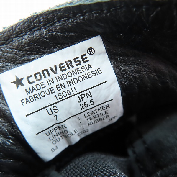 実際に弊社で買取させて頂いたCONVERSE/コンバース ADDICT ONE STAR LOAFER/ローファー 1SC911/25.5の画像 5枚目