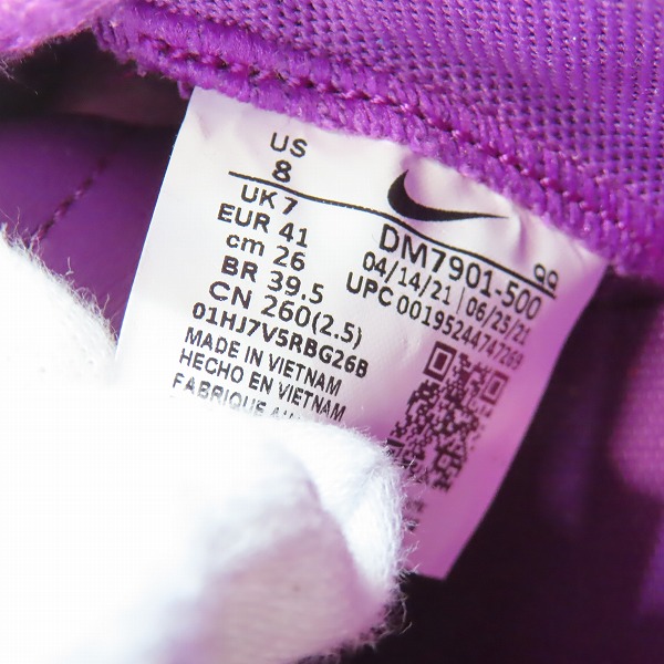 実際に弊社で買取させて頂いた NIKE×KAWS×sacai/ナイキ×カウズ×サカイ BLAZER LOW/ブレーザーロー パープルダスク DM7901-500/26の画像 5枚目