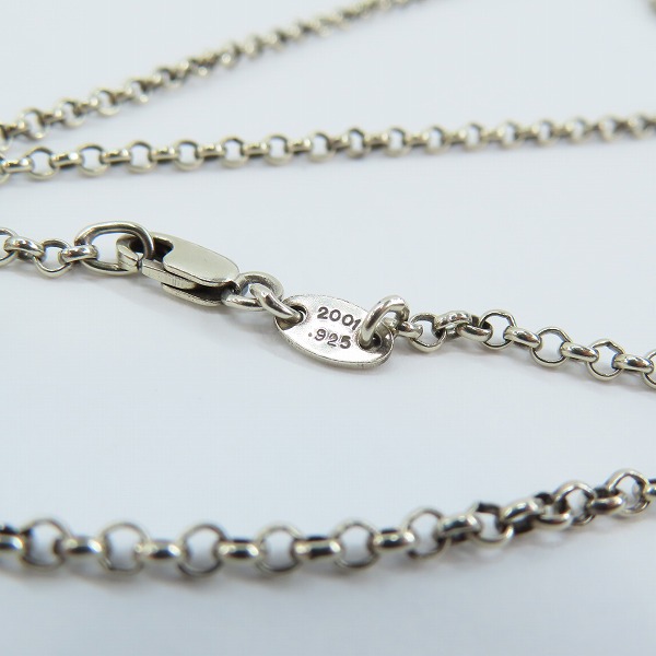 実際に弊社で買取させて頂いたCHROME HEARTS/クロムハーツ 24インチ ロールチェーン/ネックチェーン ネックレスの画像 2枚目