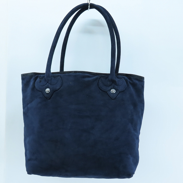 実際に弊社で買取させて頂いたCHROME HEARTS/クロムハーツ FS TOTE LND/CEM クロスパッチ ヌバックレザー FSトートバッグの画像 1枚目