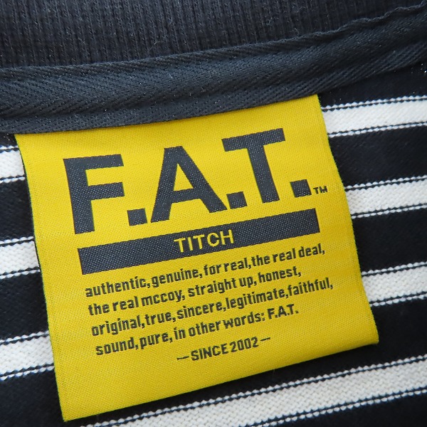 実際に弊社で買取させて頂いたFAT/エフエーティー ボーダー ワイド長袖カットソー F32310-CT12-AB /TITCHの画像 2枚目