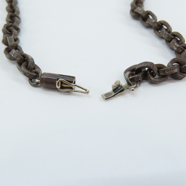 実際に弊社で買取させて頂いたCHROME HEARTS/クロムハーツ PAPER CHAIN 18/ペーパーチェーン ネックレス 18インチの画像 4枚目