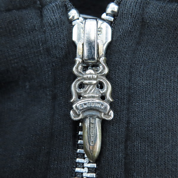 実際に弊社で買取させて頂いた【JPタグ】CHROME HEARTS/クロムハーツ クロスプリント ジップアップパーカー 2212-304-4032/L　の画像 6枚目