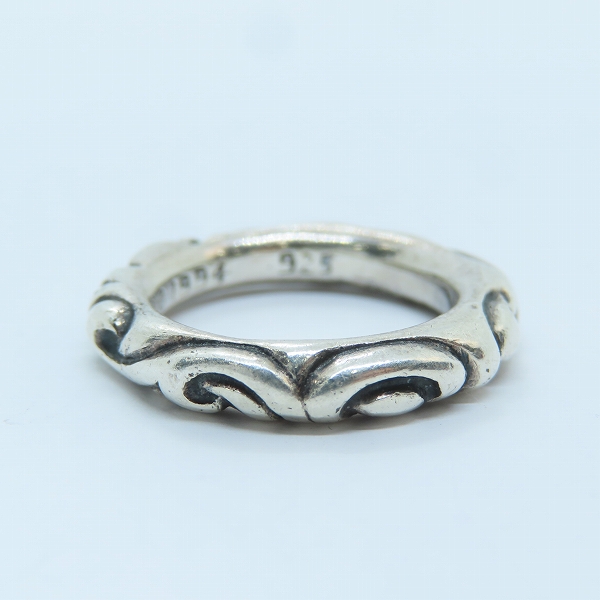 実際に弊社で買取させて頂いたCHROME HEARTS/クロムハーツ スクロールバンドリング 14号の画像 1枚目