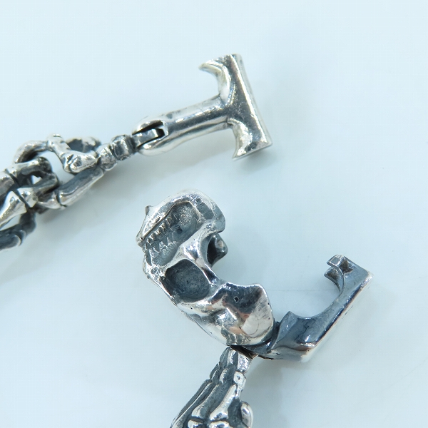 実際に弊社で買取させて頂いたNECROMANCE/ネクロマンス スカルリンクブレスレットの画像 6枚目