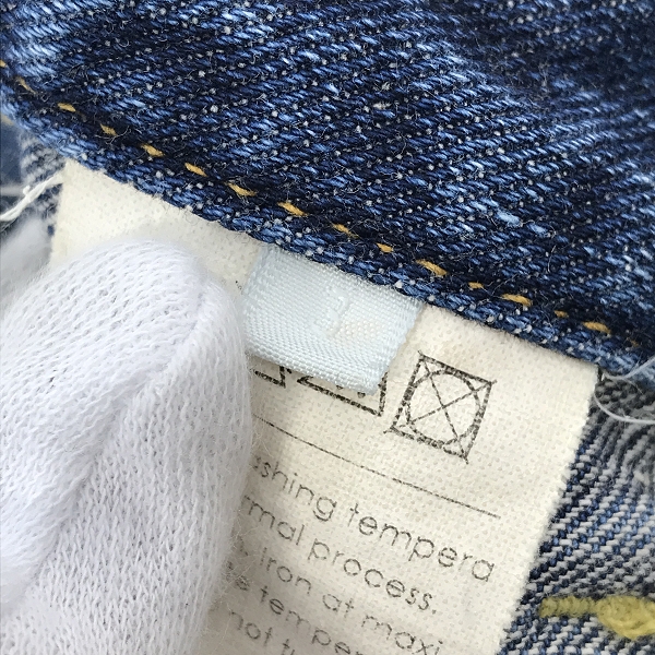 実際に弊社で買取させて頂いたUNUSED/アンユーズド ジップアップ デニムパンツ/3の画像 4枚目