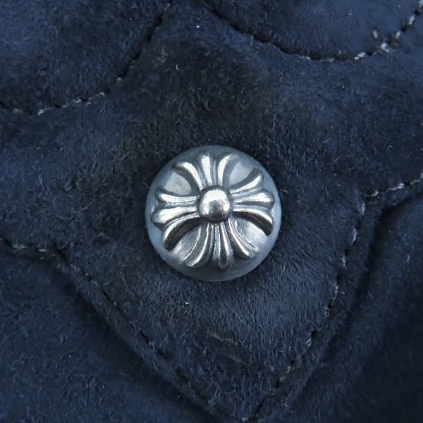 実際に弊社で買取させて頂いたCHROME HEARTS/クロムハーツ FS TOTE LND/CEM クロスパッチ ヌバックレザー FSトートバッグの画像 8枚目