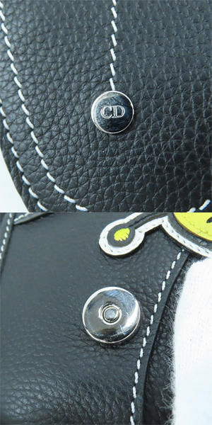 実際に弊社で買取させて頂いたDior×KAWS/ディオール×カウズ サドルショルダーバッグ ブラック の画像 9枚目