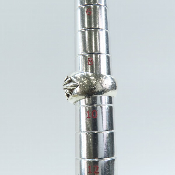 実際に弊社で買取させて頂いたCHROME HEARTS/クロムハーツ FLRL CRS/クロムハーツ フローラルクロスリング/9-9.5号の画像 8枚目