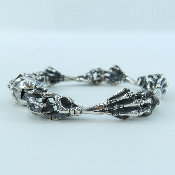 実際に弊社で買取させて頂いたNECROMANCE/ネクロマンス スカルリンクブレスレットの画像 2枚目