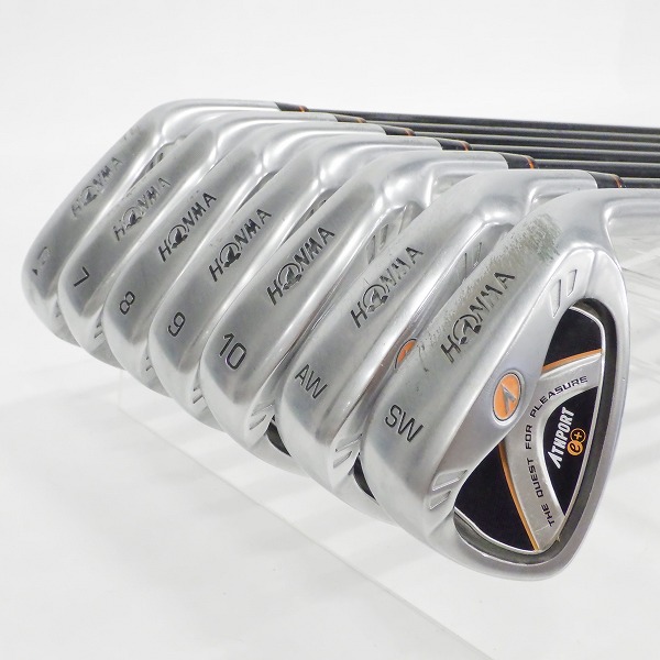 実際に弊社で買取させて頂いたHONMA/ホンマ ATHPORT 3e+/アスポート アイアン #6～10,A,Sw 7本セット ARMRQ WT-53 FLEX:R