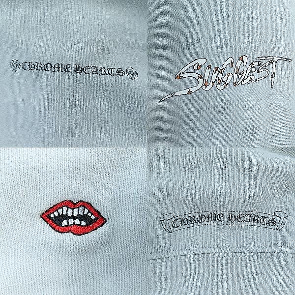 実際に弊社で買取させて頂いたCHROME HEARTS × MATTY BOY/クロムハーツ×マッティボーイ Suggest Hoodie Grey プルオーバーパーカー XLの画像 8枚目