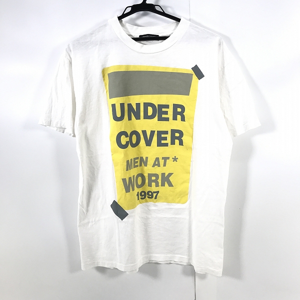 実際に弊社で買取させて頂いたUNDERCOVER/アンダーカバー MEN AT WORK 1997 プリント Tシャツ
