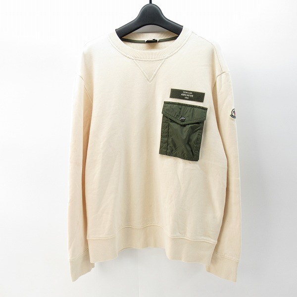 実際に弊社で買取させて頂いた【JPタグ】MONCLER/モンクレール FELPA GIROCOLLO 胸ポケ スウェット/トレーナー J10918HG00041/L