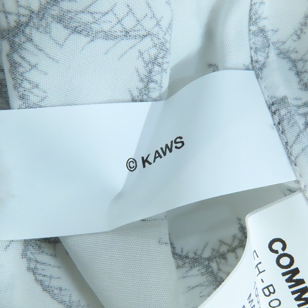実際に弊社で買取させて頂いたCOMME des GARCONS SHIRT×KAWS/コムデギャルソンシャツ×カウズ 21AW 総柄 シャツ FH-B025-W21-1/Lの画像 4枚目