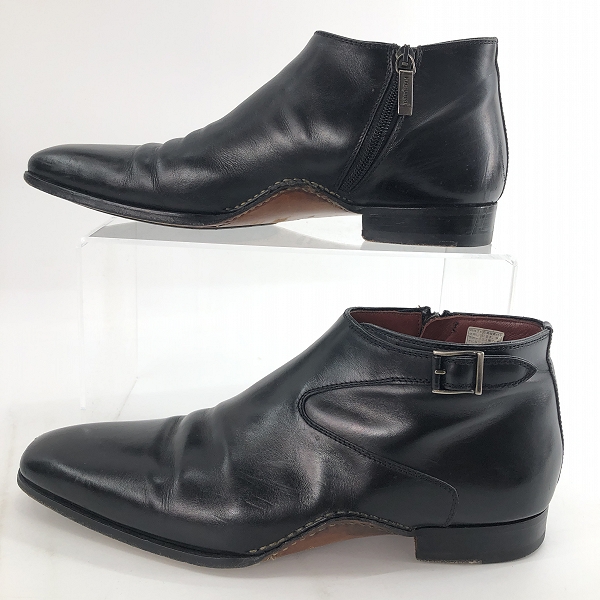 実際に弊社で買取させて頂いたMAGNANNI/マグナーニ クインクラシコ別注 オパンケ製法 サイドジップ レザー シューズ 16655/40の画像 3枚目