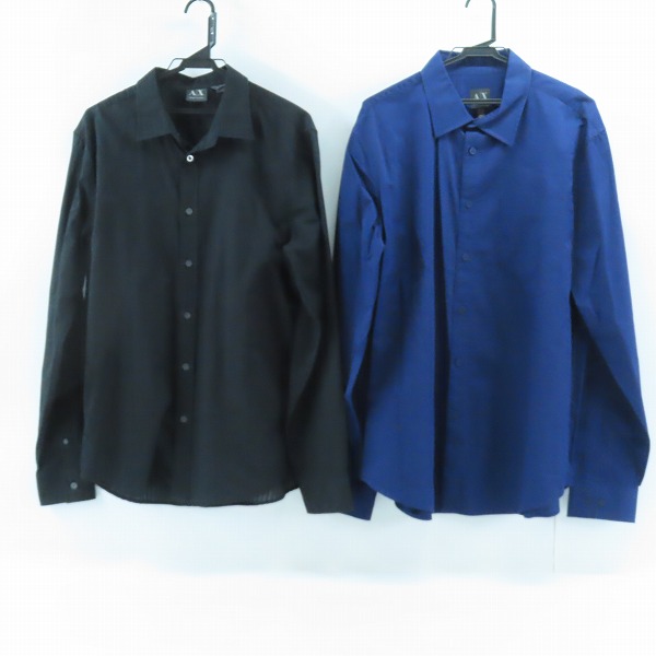 実際に弊社で買取させて頂いたARMANI EXCHANGE/アルマーニエクスチェンジ 長袖 ボタンシャツ 2点セット