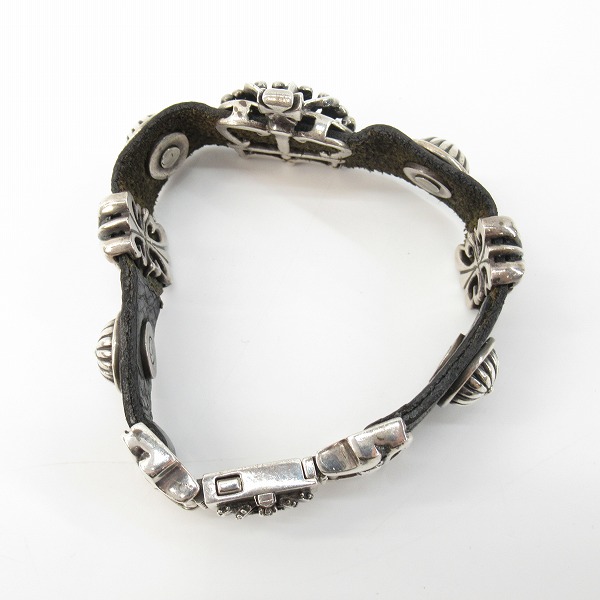 実際に弊社で買取させて頂いたROYAL ORDER/ロイヤルオーダー クラウン レザーベルト ブレスレットの画像 5枚目