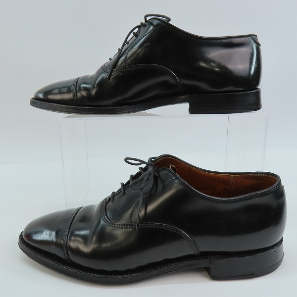 実際に弊社で買取させて頂いたAlden/オールデン ストレートチップ キャップトゥ レザーシューズ 90710/7.5の画像 3枚目