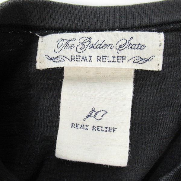 実際に弊社で買取させて頂いたREMI RELIEF×BRIEFING/レミレリーフ×ブリーフィング ドローコード ビッグシルエット ポケットTシャツ M の画像 2枚目
