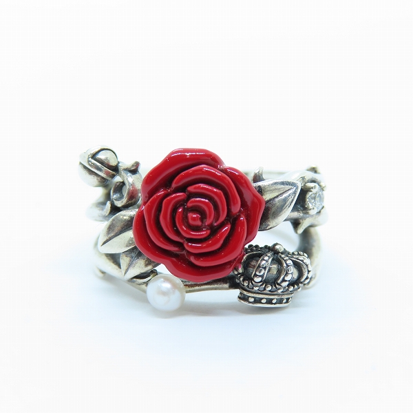 実際に弊社で買取させて頂いたJUSTIN DAVIS/ジャスティンデイビス Sacred Rose Ring A/バラ薔薇リング/SRJ460A/13号の画像 1枚目