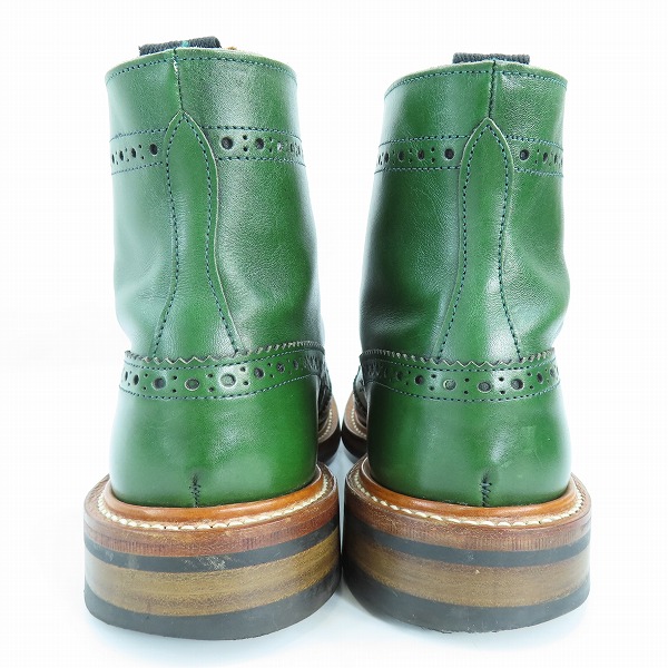 実際に弊社で買取させて頂いたTrickers/トリッカーズ MOLTON モールトン カントリーブーツ ウイングチップ グリーン M2508/8の画像 1枚目