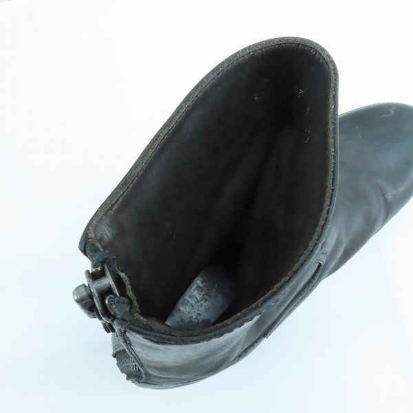 実際に弊社で買取させて頂いたBUTTERO/ブッテロ バックジップ レザーブーツ B1109/43の画像 4枚目